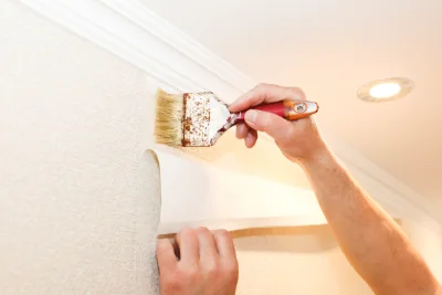 Pose de papier peint à Pleslin-Trigavou — revêtements muraux et toiles de verre